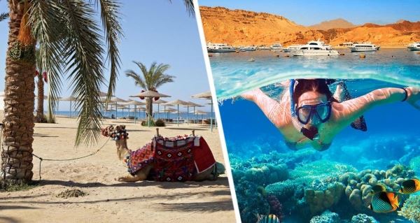 На курорты Египта обрушилась адская жара, туристы спасаются в Красном море